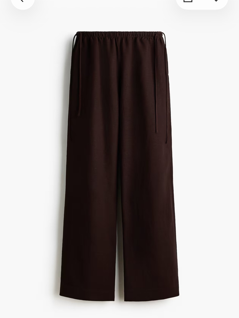 H&M Linen-Blend Drawstring Pants - Picture 4 of 5
